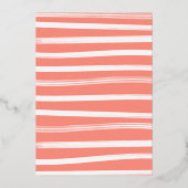 リトルカンプキンハロウィーン誕生日ゴールドフォイル 箔招待状 (裏面)