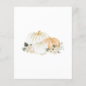 リトルカンプキンバジェットピーチベビーシャワー招待状 チラシ (裏面)