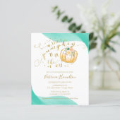 リトルカンプキンバジェット秋ベビーシャワー招待状 (スタンド正面)