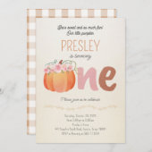 リトルカンプキンバースデーパーティーガール招待状 招待状 (正面/裏面)