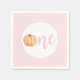 リトルカンプキンパステルピンクプライド第一誕生日 スタンダードカクテルナプキン