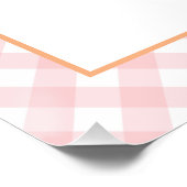 リトルカンプキンパステルピンク秋誕生日ギフトPed ポスター (コーナー)