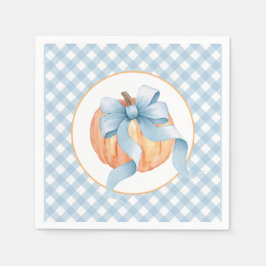 リトルカンプキンパステルブループライドの最初の誕生日 スタンダードカクテルナプキン