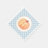 リトルカンプキンパステルブループライドの最初の誕生日 スタンダードカクテルナプキン (角)