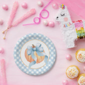 リトルカンプキンパステルブループライドの最初の誕生日 ペーパープレート (パーティー)