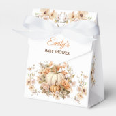 リトルカンプキンパステル白ベビーシャワー小テント フェイバーボックス (正面サイド)