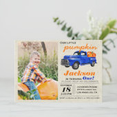 リトルカンプキンビンテージカーボーイ誕生日招待状 招待状 (スタンド正面)