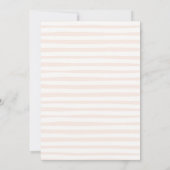 リトルカンプキンピンクコケットバーブベビーシャワー 招待状 (裏面)