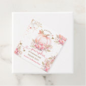 リトルカンプキンピンクフローラガール秋1st誕生日 フェイバータグ (インサイチュ)