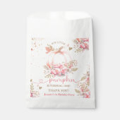 リトルカンプキンピンクフローラガール秋1st誕生日 フェイバーバッグ (正面)