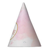 リトルカンプキンピンク金ゴールドフローラガール1st誕生日 パーティーハット (右)