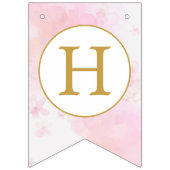 リトルカンプキンピンフローラ秋第1誕生日 バンティングフラッグ (第2の旗)