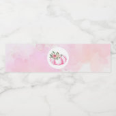 リトルカンプキンピンフローラ秋第1誕生日 ペットボトルラベル (シングルラベル)