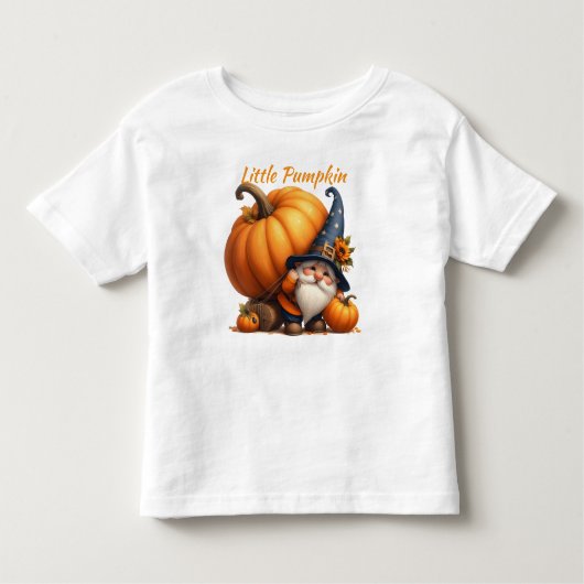 リトルカンプキンファースト誕生日キッズシャツ トドラーTシャツ (正面)