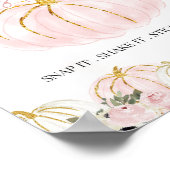 リトルカンプキンファースト誕生日ゲストブックサイン ポスター (角)