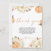 リトルカンプキンファースト誕生日サンキューカード 招待状 (正面)