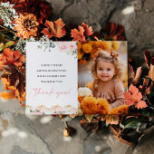 リトルカンプキンファースト誕生日パーティーサンキューカード 招待状