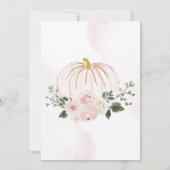 リトルカンプキンファースト誕生日パーティーサンキューカード 招待状 (裏面)