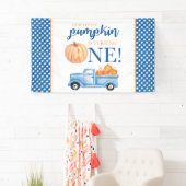 リトルカンプキンファースト誕生日ブルートラックプレイド 横断幕 (インサイチュ)