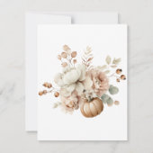 リトルカンプキンファースト誕生日招待状 – ハロー 招待状 (裏面)