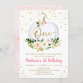 リトルカンプキンファースト誕生日招待状 招待状