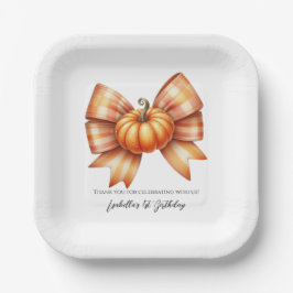 リトルカンプキンファースト誕生日紙プレート ペーパープレート