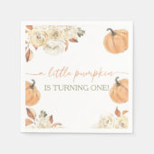 リトルカンプキンファースト誕生日 スタンダードカクテルナプキン (正面)