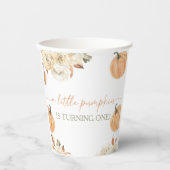 リトルカンプキンファースト誕生日 紙コップ (正面)
