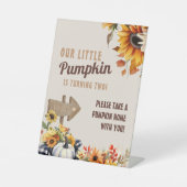リトルカンプキンファーム誕生日 台座サイン (正面)