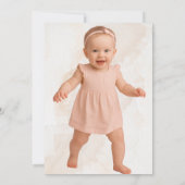 リトルカンプキンフレッシュファームフォトファースト誕生日 招待状 (裏面)