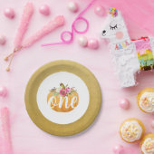 リトルカンプキンフローラ秋紙プレート ペーパープレート (パーティー)