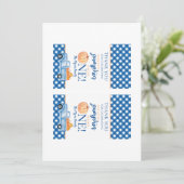 リトルカンプキンブルートラック秋最初の誕生日ギフト 招待状 (スタンド正面)