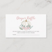 リトルカンプキンベビーガールおむつラッフルチケット エンクロージャーカード (正面)