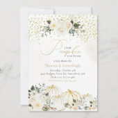 リトルカンプキンベビーガールカップルシャワー招待状 招待状 (正面)