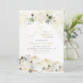 リトルカンプキンベビーガールカップルシャワー招待状 招待状 (スタンド正面)