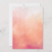 リトルカンプキンベビーガールシャワー秋リーフリース 招待状 (裏面)