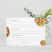 リトルカンプキンベビーシャワーアドバイス招待状 招待状 (スタンド正面)