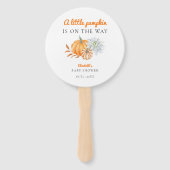 リトルカンプキンベビーシャワーモダンシンプル秋 ハンドファン (正面)