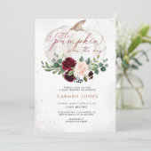 リトルカンプキンベビーシャワー招待状秋フローラ 招待状 (スタンド正面)
