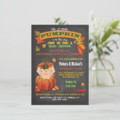 リトルカンプキンベビーシャワー秋招待状 招待状 (スタンド正面)