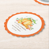 リトルカンプキンベビーシャワー紙プレート ペーパーコースター (アングル)