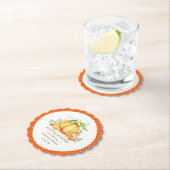 リトルカンプキンベビーシャワー紙プレート ペーパーコースター (インサイチュ)