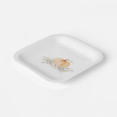 リトルカンプキンベビーシャワー紙プレート ペーパープレート (傾斜あり)