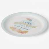 リトルカンプキンベビーブルーベビーシャワー紙プレート ペーパープレート (アングル)