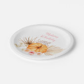 リトルカンプキンボホフローラ誕生日 ペーパープレート (アングル)