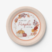 リトルカンプキンボホ男女兼用ベビーシャワー ペーパープレート (正面)