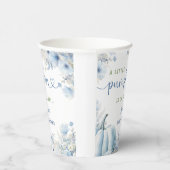 リトルカンプキンボーイブルー秋ベビーシャワー紙 紙コップ (右)