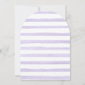 リトルカンプキンラベンダーバラアーチプラムベビーシャワー 招待状 (裏面)