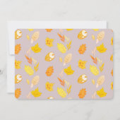 リトルカンプキンラベンダーピンク1st誕生日の写真 招待状 (裏面)