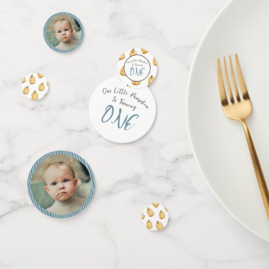 リトルカンプキンリトルボーイ誕生日写真インサート コンフェッティ (グループ)